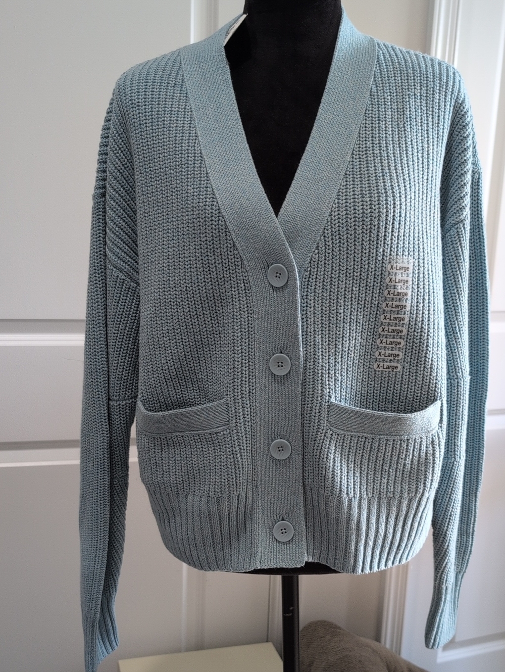 NWT Cabi Blue Note Cardigan Sweater Cloud Blue